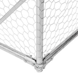 Vidaxl Outdoor Dog Kennel With Cover 3X2X1.9 M Galvanised Steel - thumbnail 6