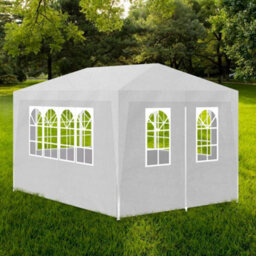 Walplus Party Tent Garden Gazebo Canopy 3X4 M White - thumbnail 1