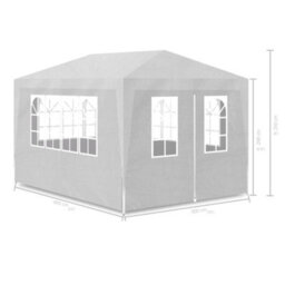 Walplus Party Tent Garden Gazebo Canopy 3X4 M White - thumbnail 7