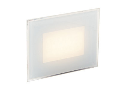 Luminosa Lighting Luminosa Slab Outdoor Integrated Led Recessed Wall Light, White, Ip65, 4000K