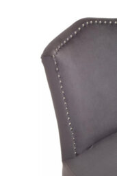 Orsina Grey Velvet Dining Chair, Classic Velvet Chair, Cozy Dining Chair For Dining Room, Living Room, Home, Office - thumbnail 5