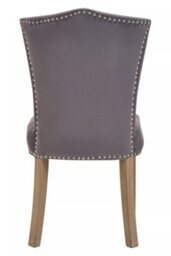 Orsina Grey Velvet Dining Chair, Classic Velvet Chair, Cozy Dining Chair For Dining Room, Living Room, Home, Office - thumbnail 4