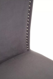 Orsina Grey Velvet Dining Chair, Classic Velvet Chair, Cozy Dining Chair For Dining Room, Living Room, Home, Office - thumbnail 6