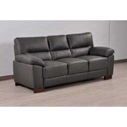 Furniture Instore Dalmore Genuine Leather Grey  3+2+1 Seater Sofa Set - thumbnail 4