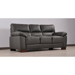 Furniture Instore Dalmore Genuine Leather Grey  3+2+1 Seater Sofa Set - thumbnail 5