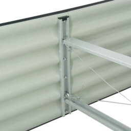 Berkfield Practical Garden Raised Bed 240X80X44 Cm Galvanised Steel Grey - thumbnail 7