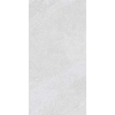 Kale Slate White Matt Natural Stone Effect Porcelain Indoor Wall & Floor Tile Sample - image 1