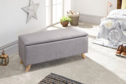 Gfw Secreto Fabric Storage Ottoman Bench Grey - thumbnail 4