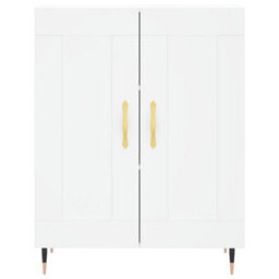 Berkfield Highboard White 69.5X34X180 Cm Engineered Wood - thumbnail 8