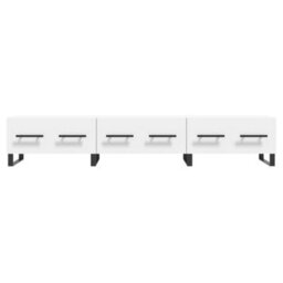 Berkfield Tv Cabinet White 150X36X30 Cm Engineered Wood - thumbnail 5