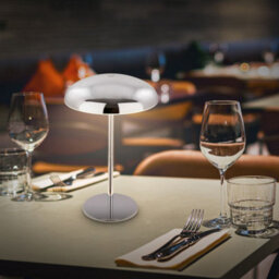 Briloner Chrome Table Lamp Led Rechargeable Night Bedside Desk Light Dimmable Cordless - thumbnail 9