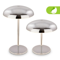 Briloner Chrome Table Lamp Led Rechargeable Night Bedside Desk Light Dimmable Cordless - thumbnail 2