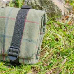 Dibor Vintage Luxury Green Tweed Outdoor Garden Picnic Blanket - thumbnail 2