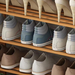 3 Tier Wooden Shoe Rack Storage Bench - thumbnail 6