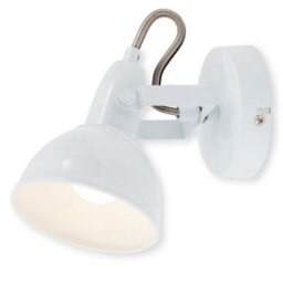 Briloner White Wall Light Spotlight Industrial Retro Lamp E14 Adjustable Metal Spot - thumbnail 8