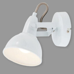 Briloner White Wall Light Spotlight Industrial Retro Lamp E14 Adjustable Metal Spot - thumbnail 9