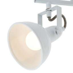 Briloner White Wall Light Spotlight Industrial Retro Lamp E14 Adjustable Metal Spot - thumbnail 7