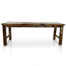 Serenityy Recycled Teakwood Dining Table Hand-Made In Bali Seats Up To 8 - thumbnail 2