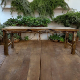 Serenityy Recycled Teakwood Dining Table Hand-Made In Bali Seats Up To 8 - thumbnail 1