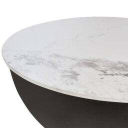 Beliani Coffee Table Nadine Ceramic Black With Storage - thumbnail 5