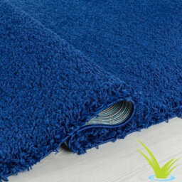 STALWART Modern Shaggy Rug - 5Cm Thick Pile, Non-Slip, Soft Touch Carpet - Washable Area Rugs (Navy Blue, 60X110 Cm) - thumbnail 2