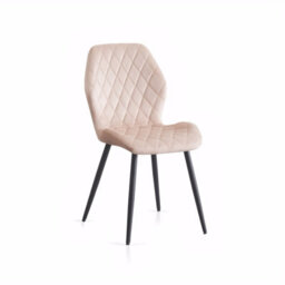 Sonara Set Of 2 Modern Velvet Dining Chairs With Diamond Quilted Upholstery And Ergonomic Curved Backrest - thumbnail 7