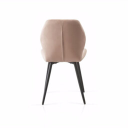 Sonara Set Of 2 Modern Velvet Dining Chairs With Diamond Quilted Upholstery And Ergonomic Curved Backrest - thumbnail 8