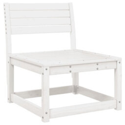 Walplus Garden Sofas With Cushions 2Pcs White Solid Wood Pine - thumbnail 4