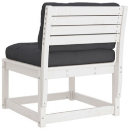 Walplus Garden Sofas With Cushions 2Pcs White Solid Wood Pine - thumbnail 8