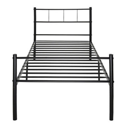 Single Bed Solid 3Ft Metal Beds Frame Bedroom Furniture - image 1