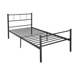 Single Bed Solid 3Ft Metal Beds Frame Bedroom Furniture - thumbnail 3