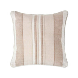 Homescapes Cotton Striped Beige Cushion Cover Morocco , 60 X 60 Cm