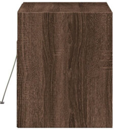 Berkfield Durable Tv Wall Cabinet With Led Lights Brown Oak 80X31X35 Cm - thumbnail 7