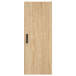 Berkfield Highboard Sonoma Oak 34.5X34X180 Cm Engineered Wood - thumbnail 8