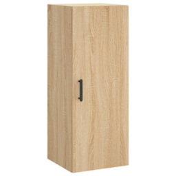 Berkfield Highboard Sonoma Oak 34.5X34X180 Cm Engineered Wood - thumbnail 7