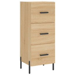Berkfield Highboard Sonoma Oak 34.5X34X180 Cm Engineered Wood - thumbnail 5