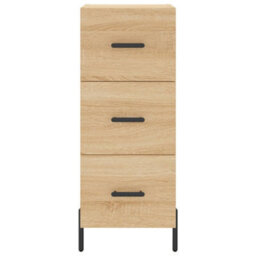 Berkfield Highboard Sonoma Oak 34.5X34X180 Cm Engineered Wood - thumbnail 6