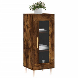 Berkfield Sideboard Smoked Oak 34.5X34X90 Cm Engineered Wood - thumbnail 3