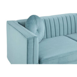 Orsina Farah Three Seater Midnight Green Velvet Sofa - thumbnail 6