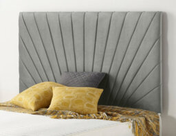 Somnior Beds Somnior  2Ft6 Platinum Small Single 32 Inches Silver Linen Headboard With Wooden Struts