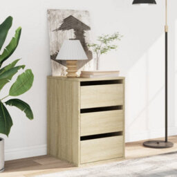 Berkfield Corner Chest Of Drawers Sonoma Oak 40X41X58 Cm Engineered Wood - thumbnail 3