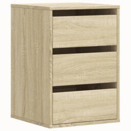 Berkfield Corner Chest Of Drawers Sonoma Oak 40X41X58 Cm Engineered Wood - thumbnail 2