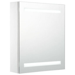 Berkfield Led Bathroom Mirror Cabinet 50X13.5X60 Cm - thumbnail 2