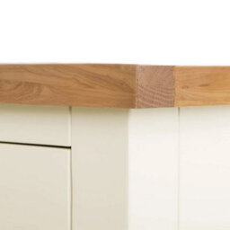 Farro Cream Xl 8 Drawer Chest Fully Assembled - Painted With Oak Top By Roseland Furniture - thumbnail 6