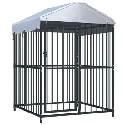 Berkfield Outdoor Dog Kennel With Roof 120X120X150 Cm - image 1