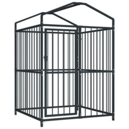 Berkfield Outdoor Dog Kennel With Roof 120X120X150 Cm - thumbnail 3