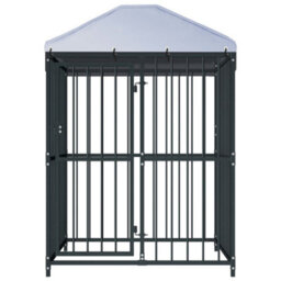 Berkfield Outdoor Dog Kennel With Roof 120X120X150 Cm - thumbnail 2
