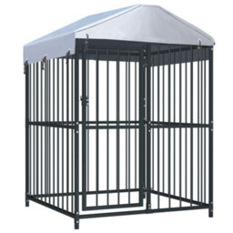 Berkfield Outdoor Dog Kennel With Roof 120X120X150 Cm - thumbnail 1