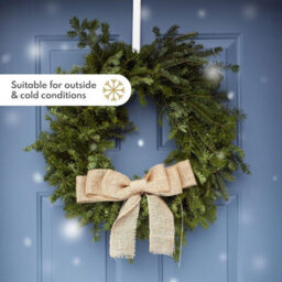 volila White Wreath Hanger - 38Cm Sleek Wreath Hook For Christmas Wreath, Christmas Decorations, Christmas Garland Hanger - thumbnail 4