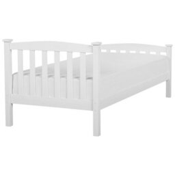 Beliani Bed Pine Wood Giverny 90 X 200 Cm (Eu Single) White - thumbnail 5
